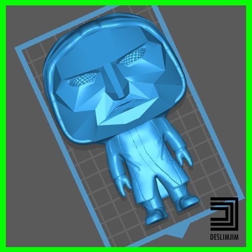 Black Mask Round 6 Squid Game Netflix Funko Pop Toyart 3D print model_2