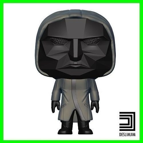Black Mask Round 6 Squid Game Netflix Funko Pop Toyart 3D print model