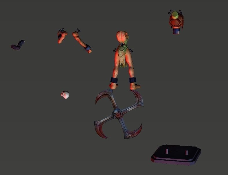 Painwheel  3D print model_3