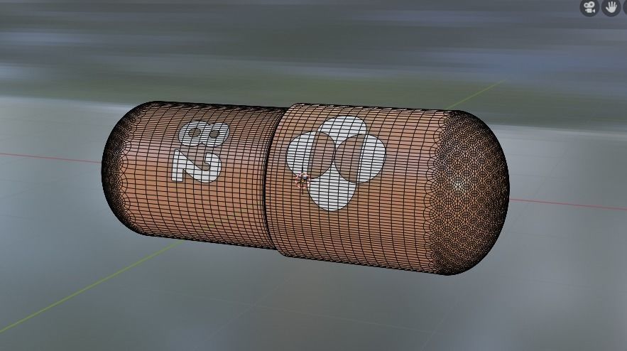 Molnupiravir Pill 3D model_2