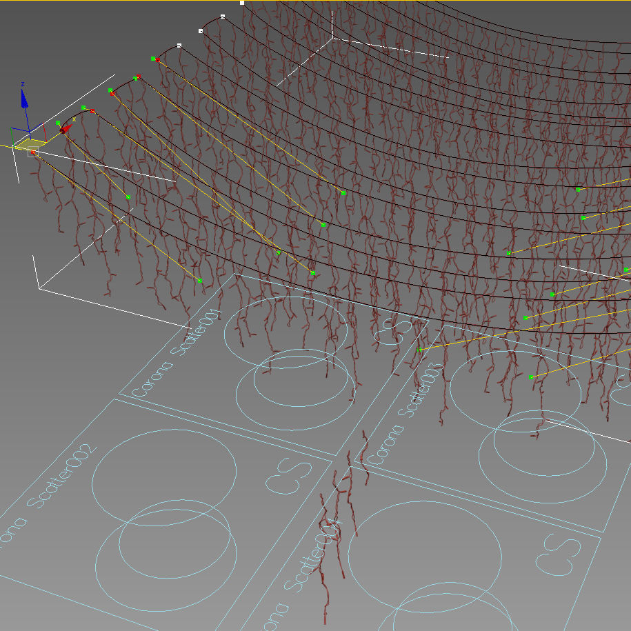 Editable Garland Fringe 3D model_3