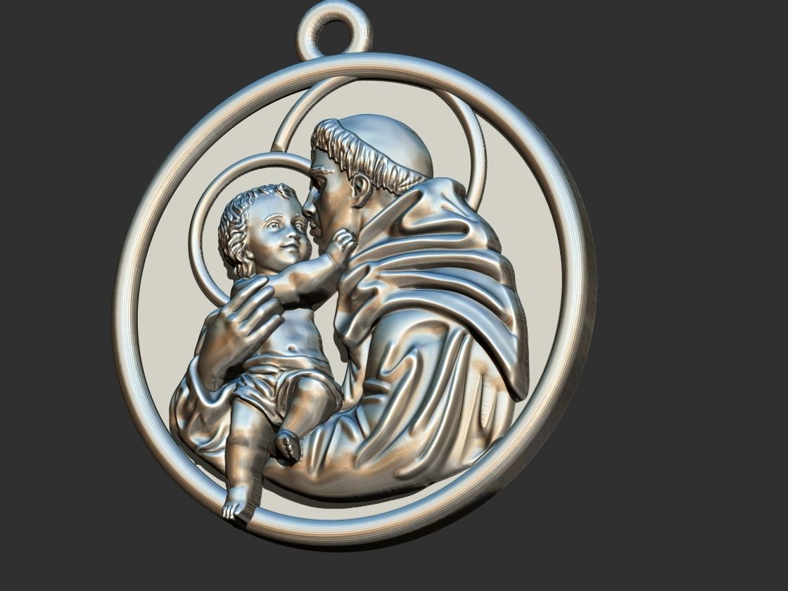 Santo Antonio - Saint Anthony  3D print model 3D print model_12