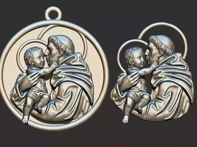 Santo Antonio - Saint Anthony  3D print model 3D print model