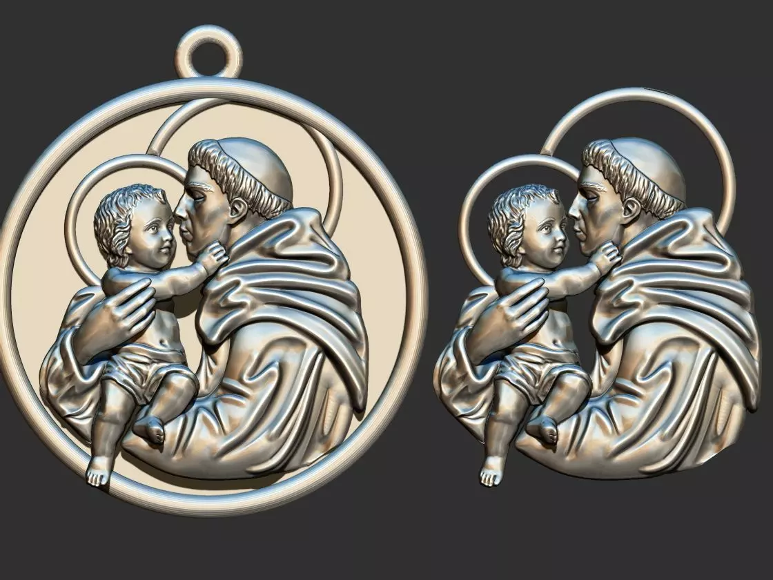 Santo Antonio - Saint Anthony  3D print model 3D print model_0