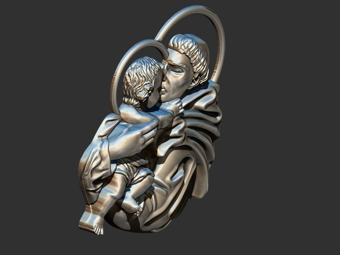 Santo Antonio - Saint Anthony  3D print model 3D print model_15