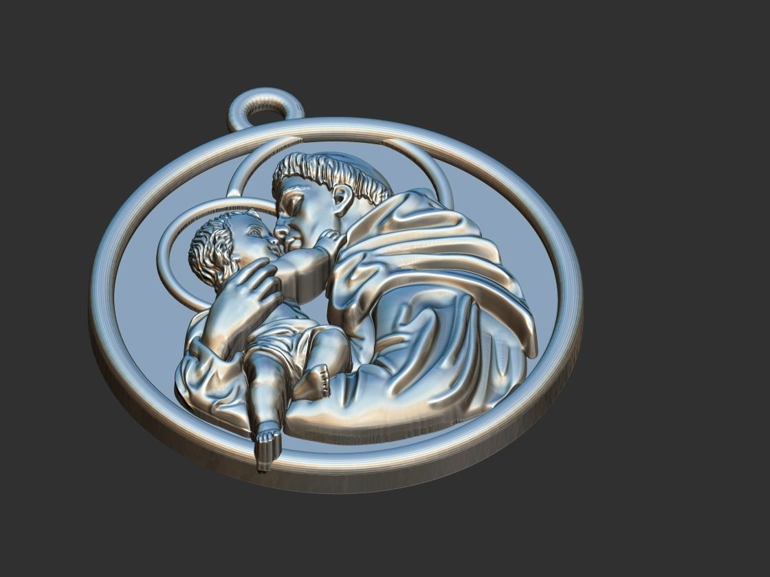 Santo Antonio - Saint Anthony  3D print model 3D print model_13