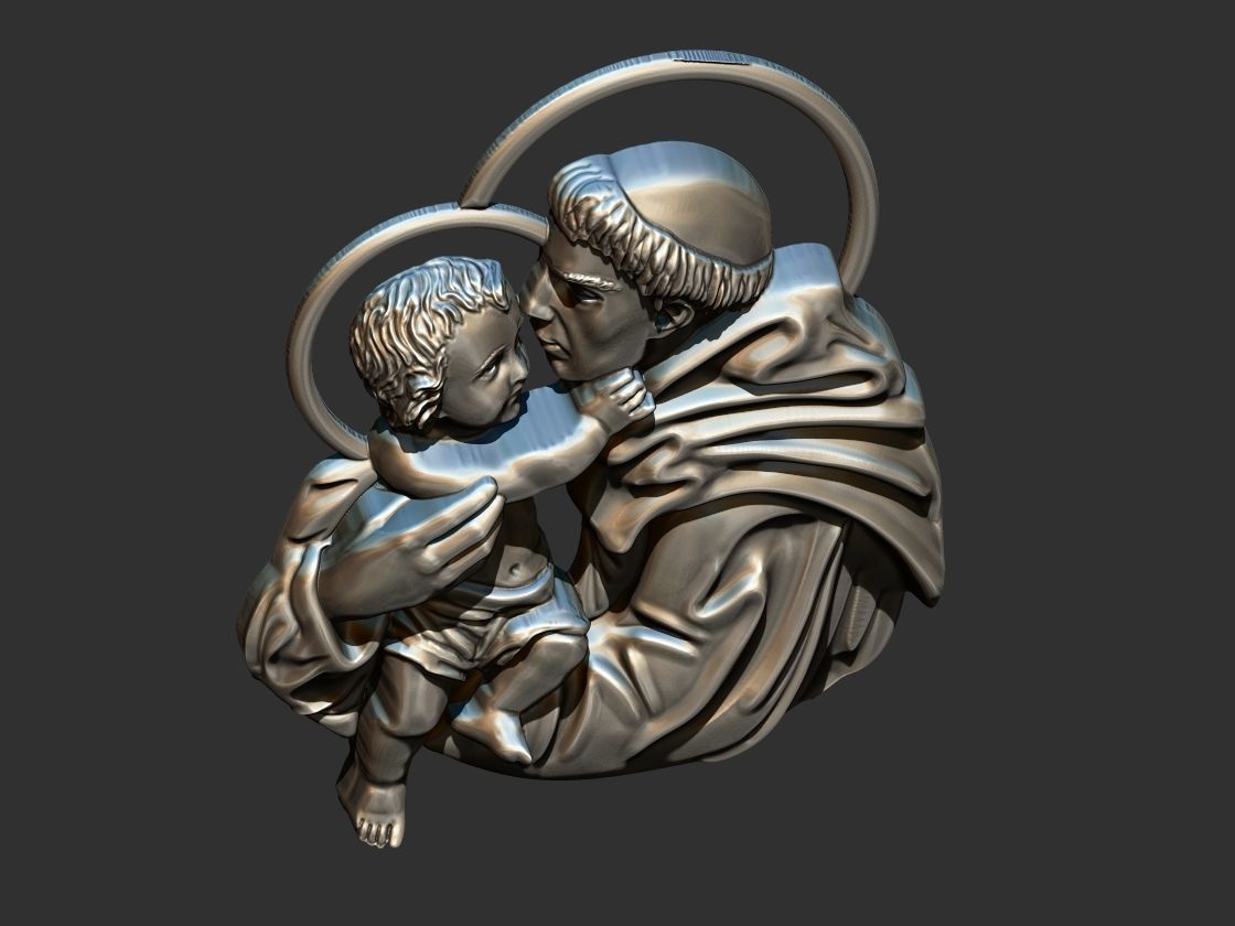 Santo Antonio - Saint Anthony  3D print model 3D print model_14