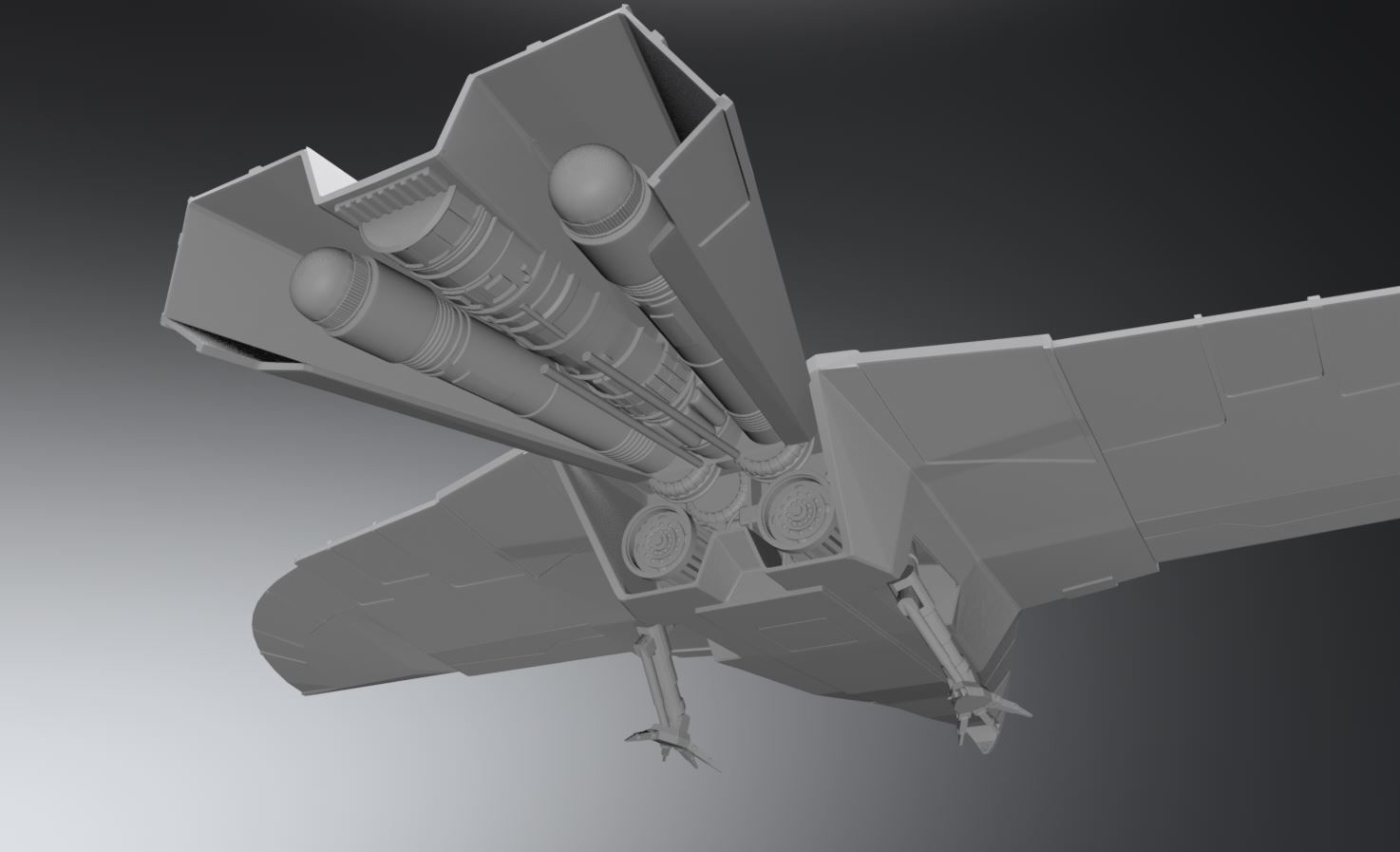 Hawks Fighter Scale model   3D print model_5