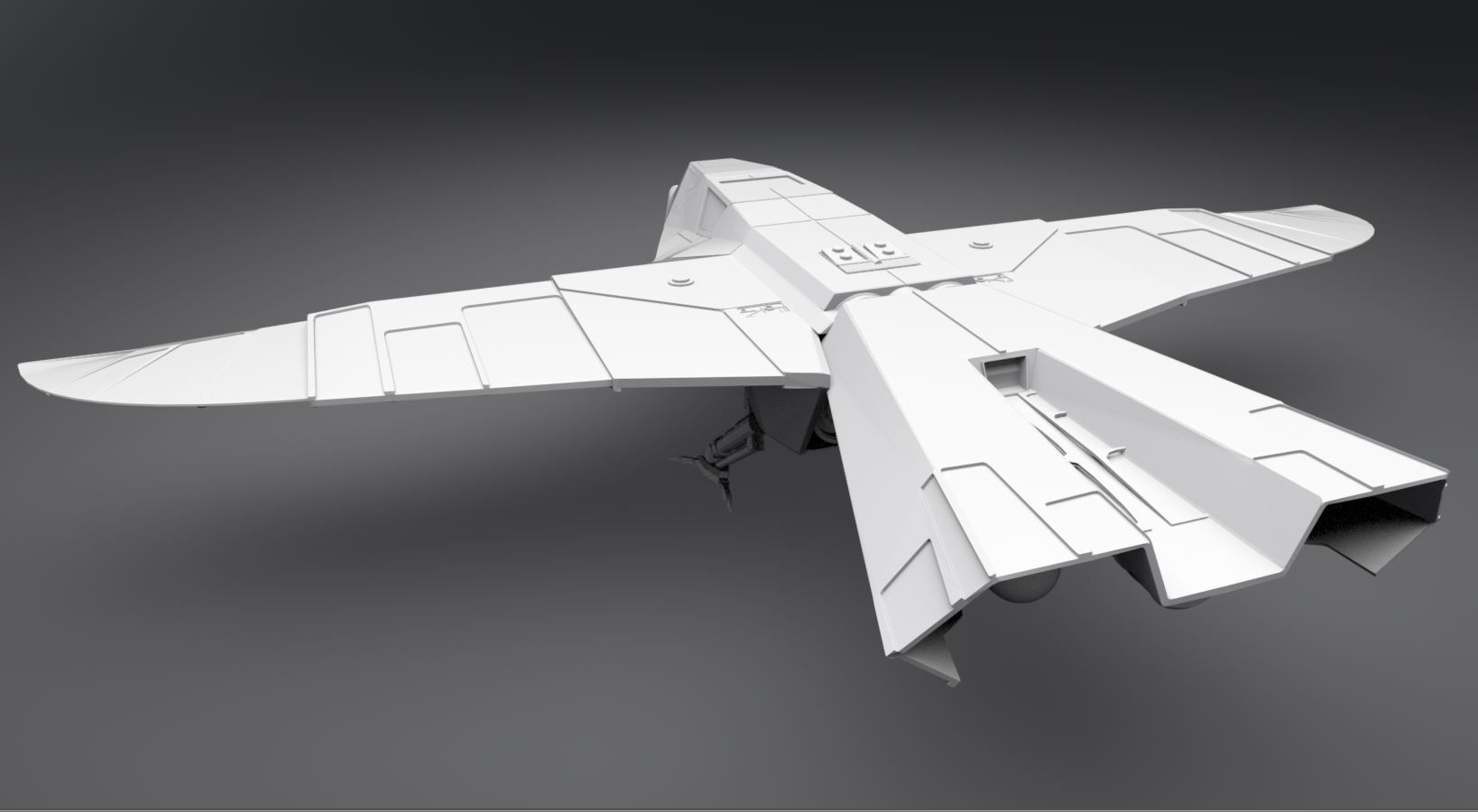 Hawks Fighter Scale model   3D print model_2