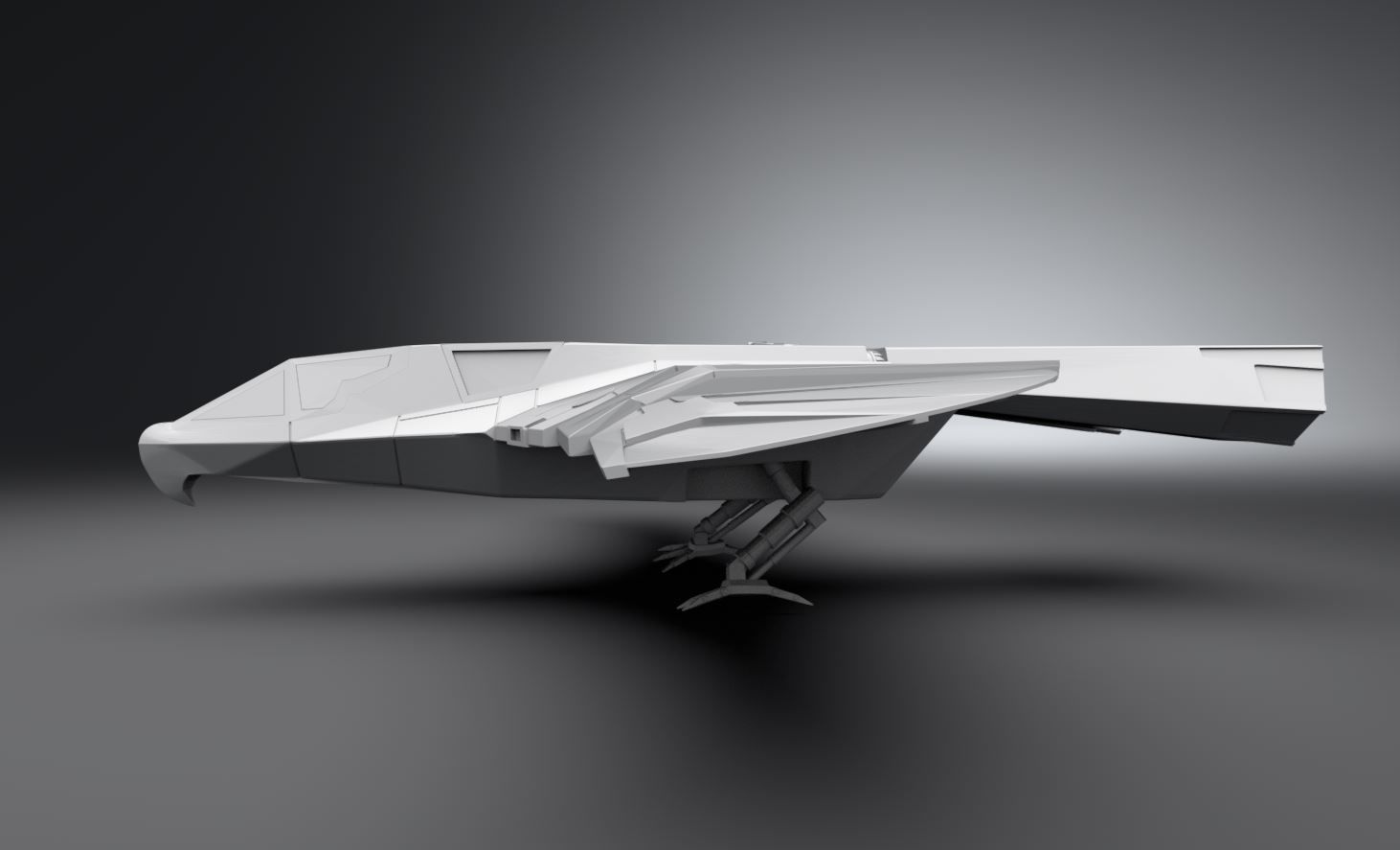 Hawks Fighter Scale model   3D print model_1