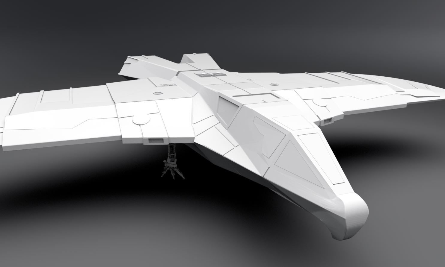 Hawks Fighter Scale model   3D print model_4