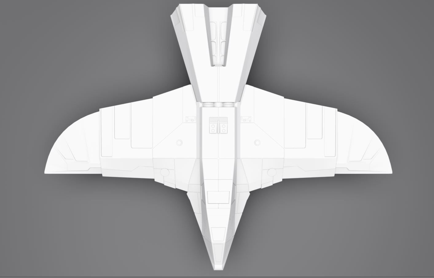 Hawks Fighter Scale model   3D print model_3