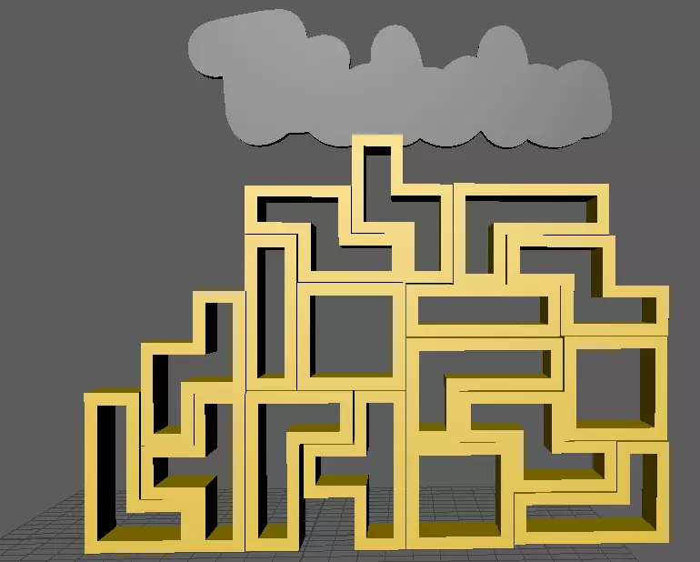 Stand Tetrix 3D model_0