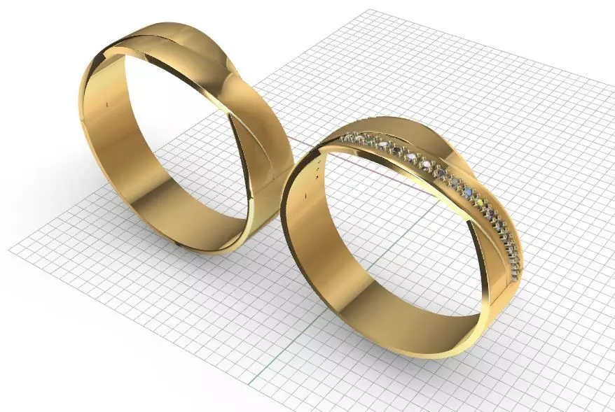 argollas matrimonio lazos 3D print model