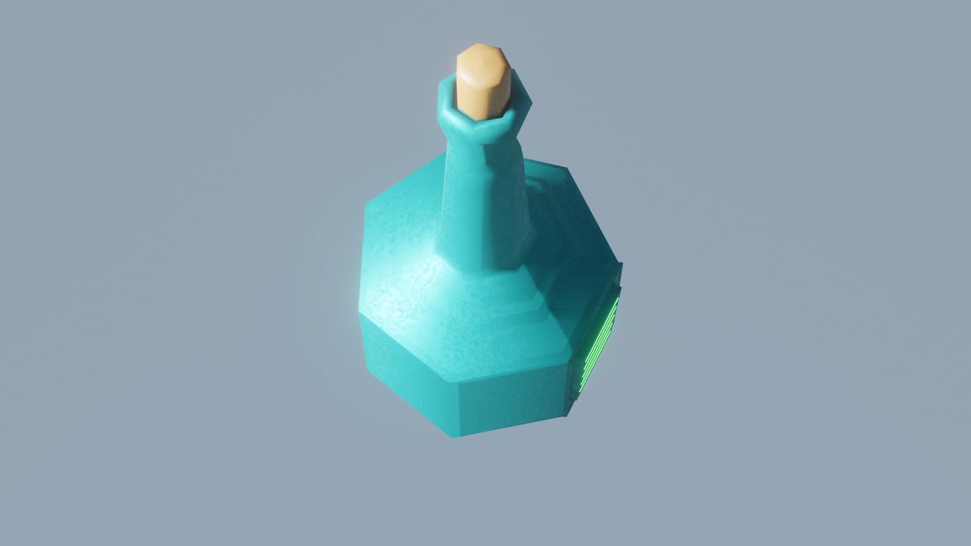 Lowpoly Glowing Magical Potion Drink For Blender Projects  3D model_3