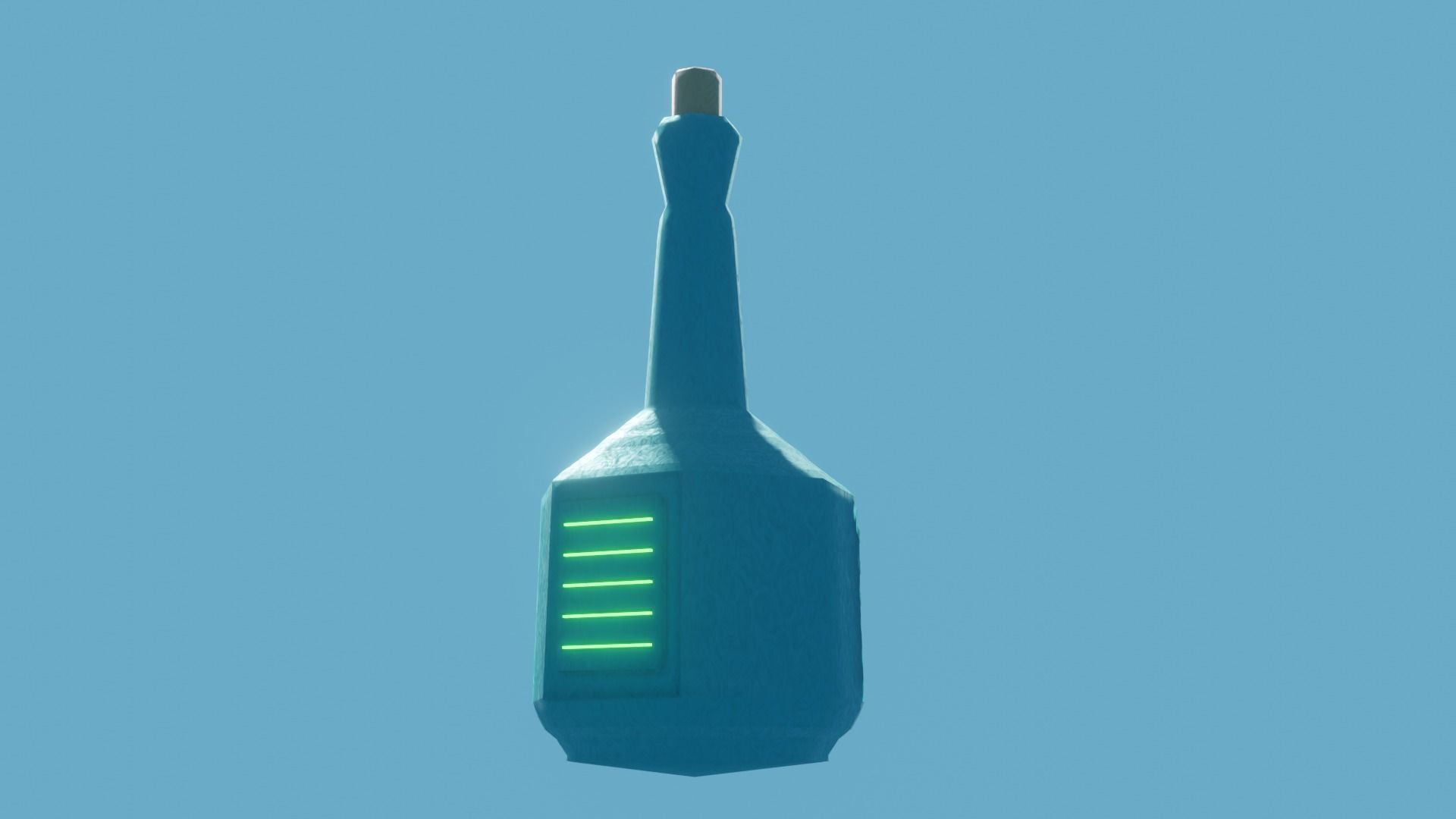 Lowpoly Glowing Magical Potion Drink For Blender Projects  3D model_4
