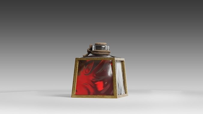 Health Potion Bottle Set Low-poly 3D model 5