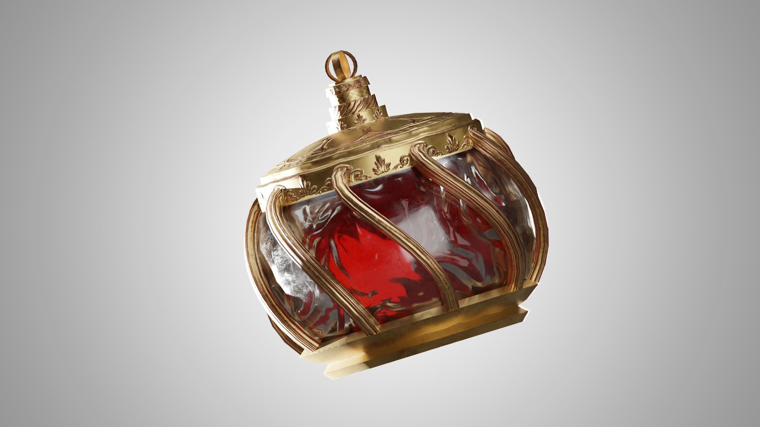 Health Potion Bottle Set Low-poly 3D model_19