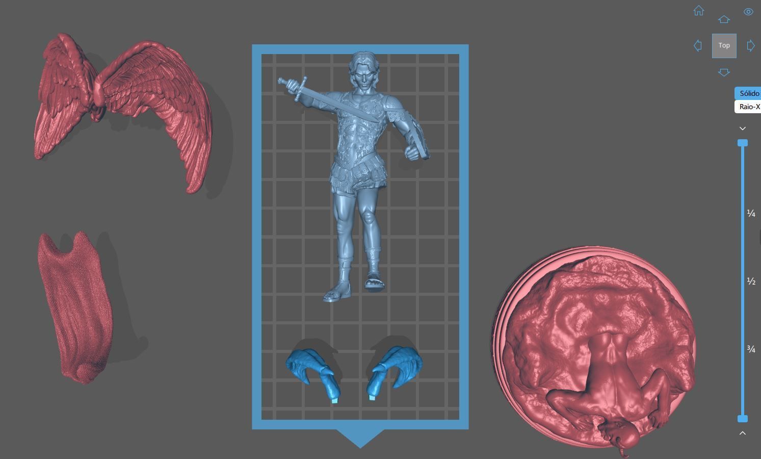 St Michael Archangel 3D print model_25