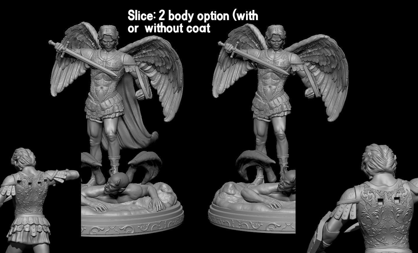 St Michael Archangel 3D print model_19