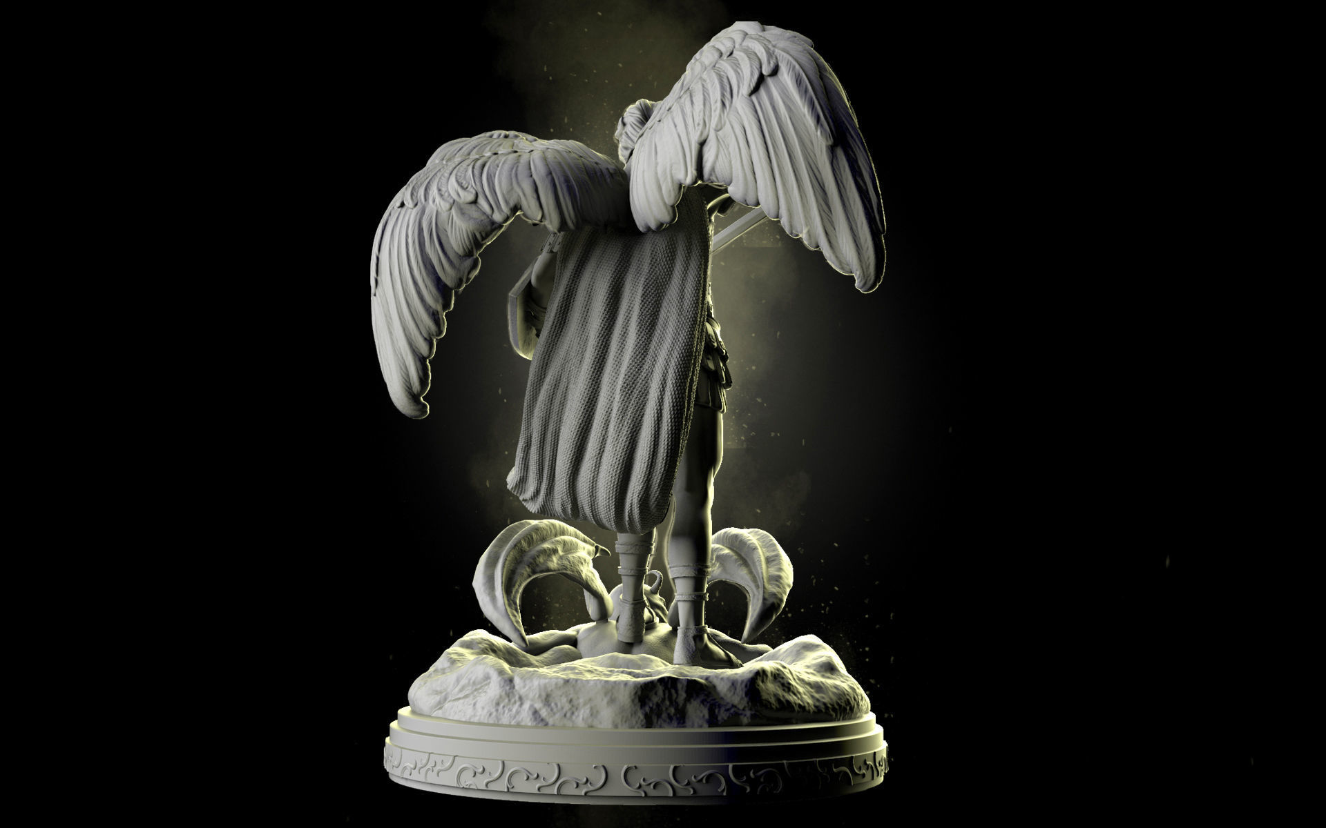 St Michael Archangel 3D print model_16