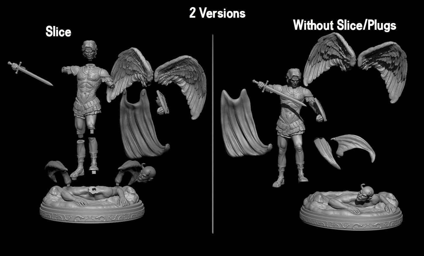 St Michael Archangel 3D print model_18
