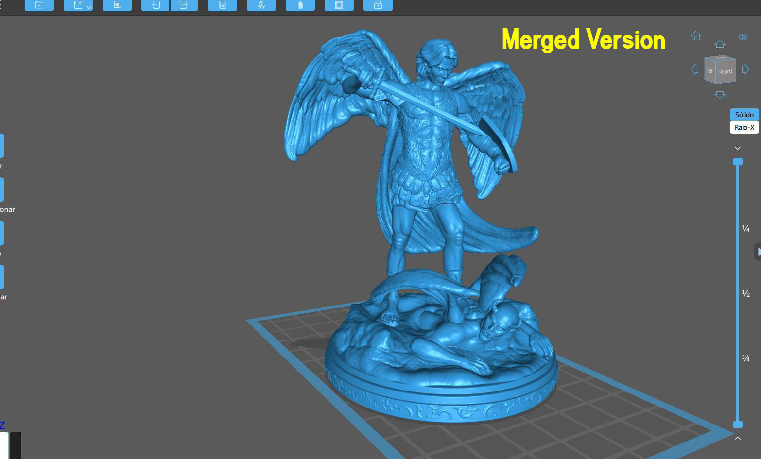 St Michael Archangel 3D print model_27