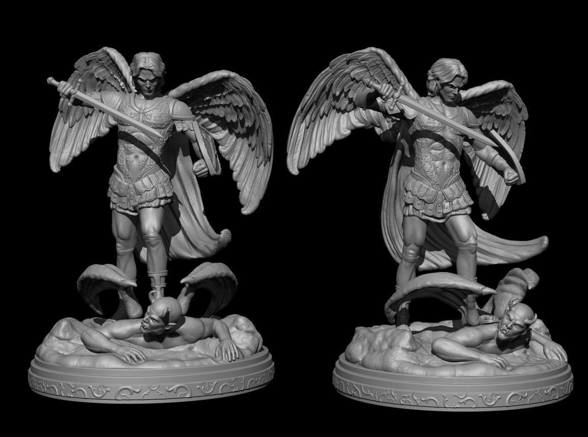 St Michael Archangel 3D print model_20