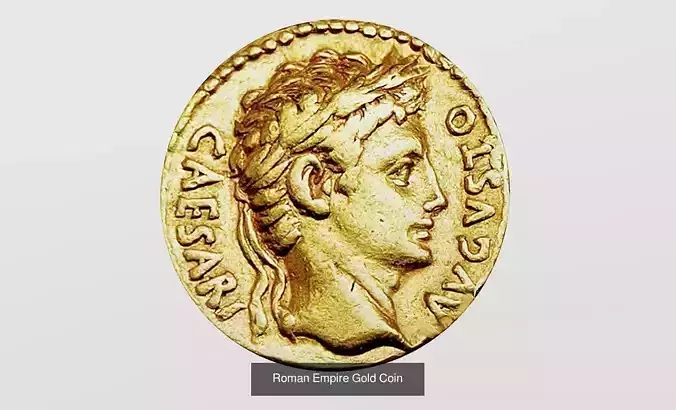  Roman Empire Gold Coin Pack  3D Model Collection