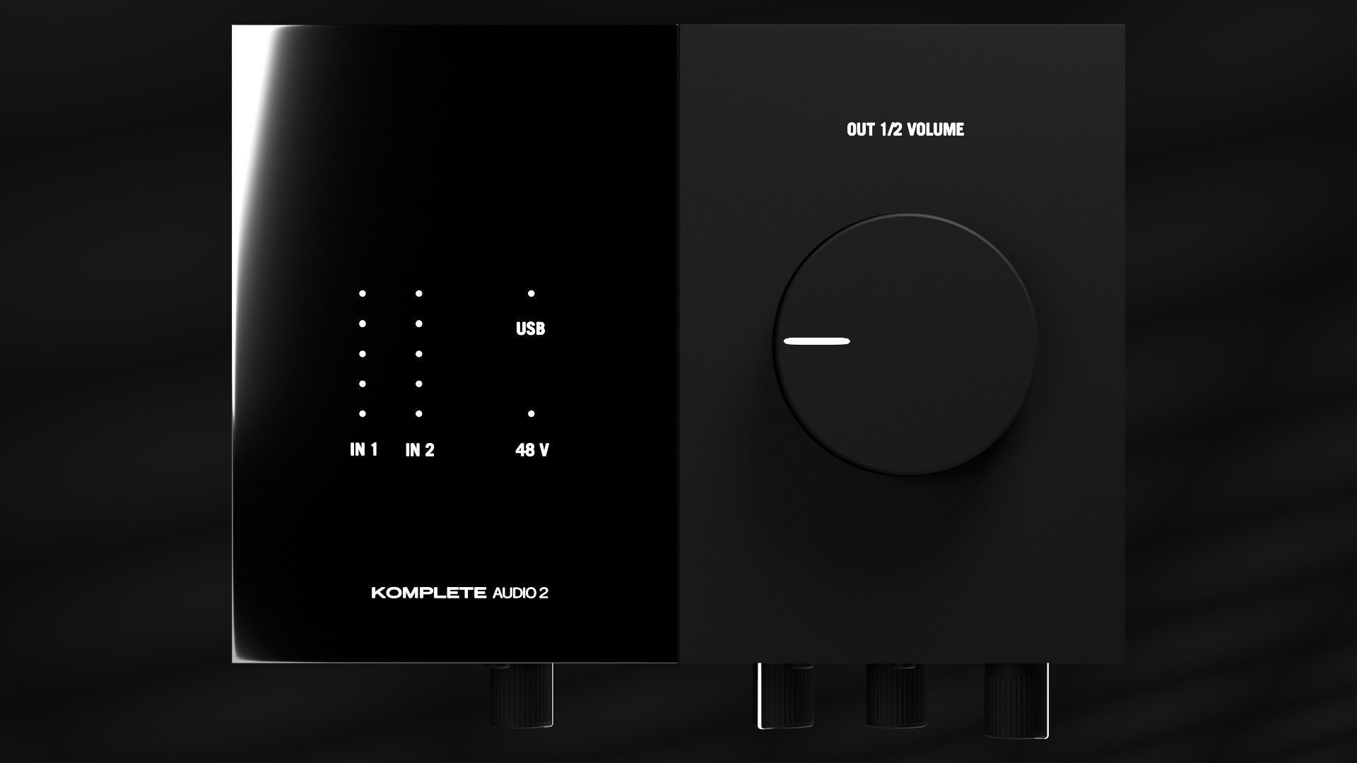 Native Instruments NI Komplete Audio 2 Audio Interface 3D model_4