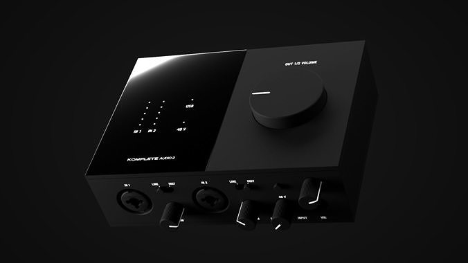 Native Instruments NI Komplete Audio 2 Audio Interface 3D model