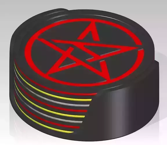 Music Coasters set 3D print model