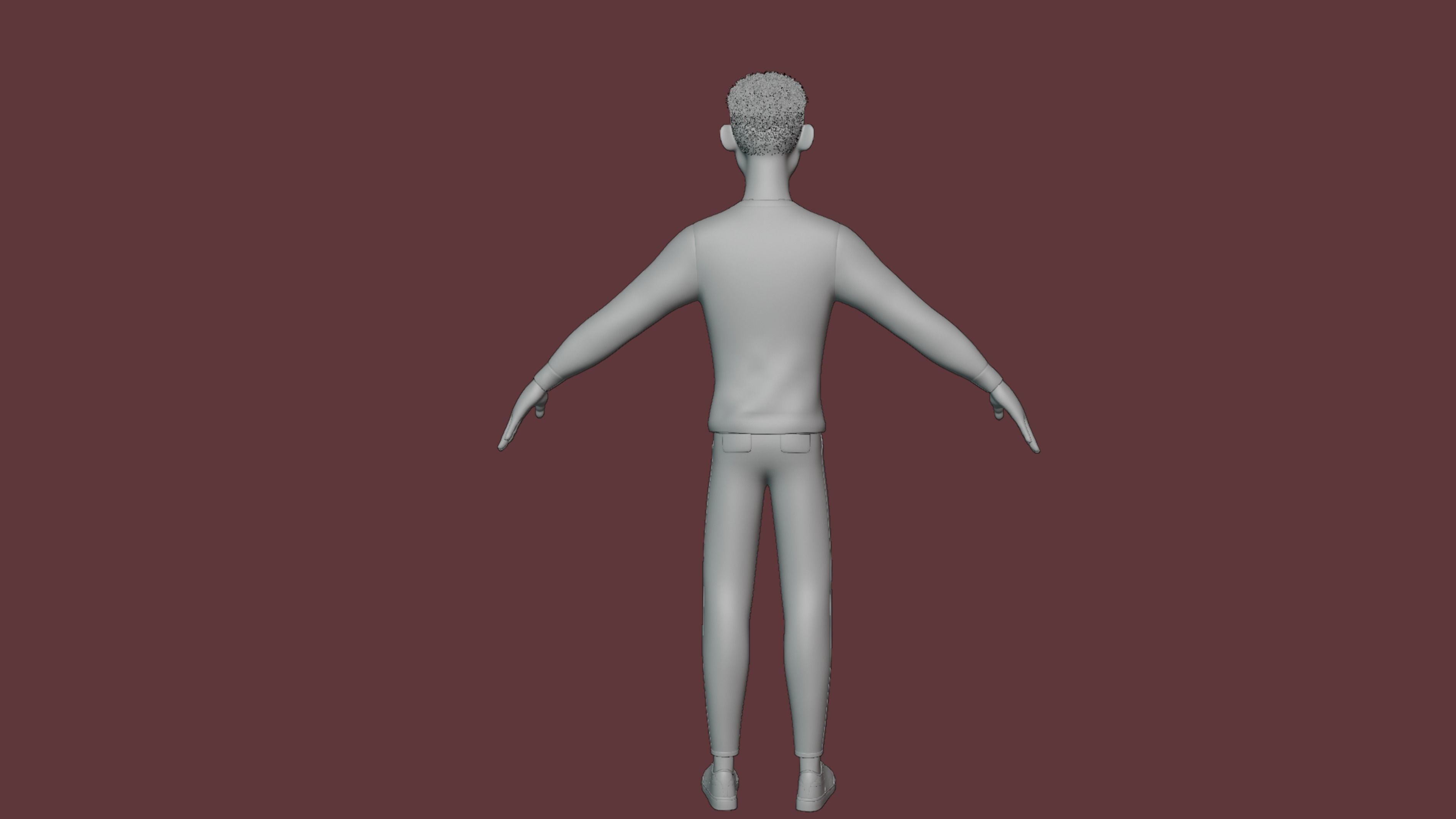 Stylized Boy Rigged Low-poly 3D model_41