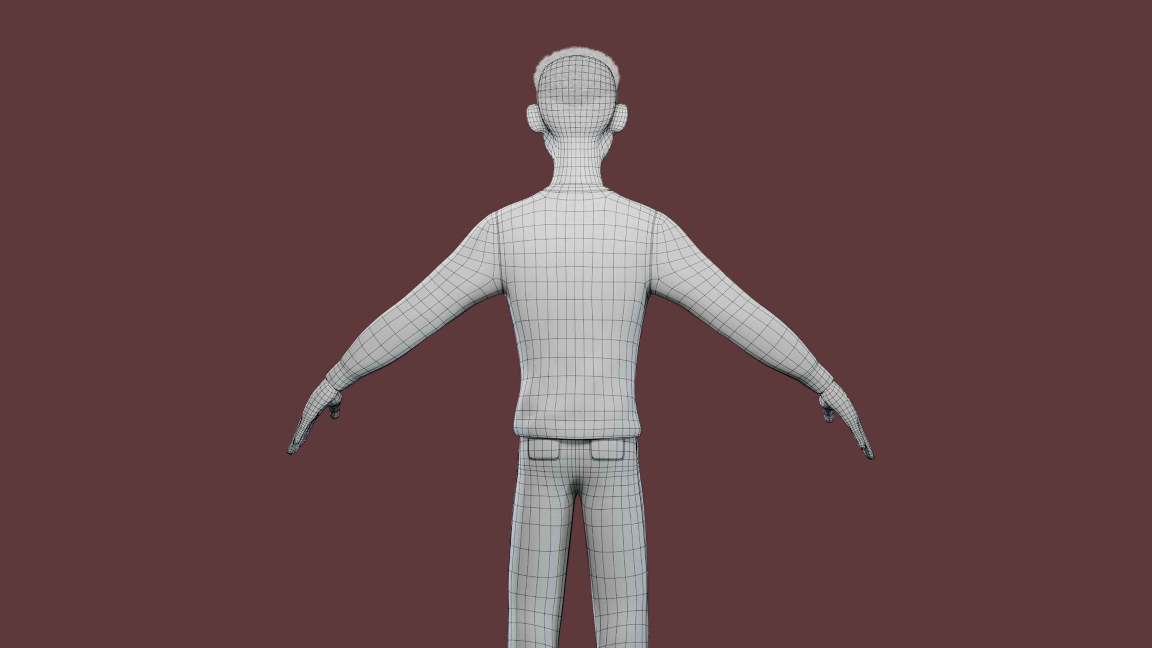 Stylized Boy Rigged Low-poly 3D model_39