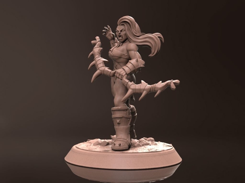 Orc Rakar - Orcs of Valinor - Miniature 3D Print Model 3D print model_2