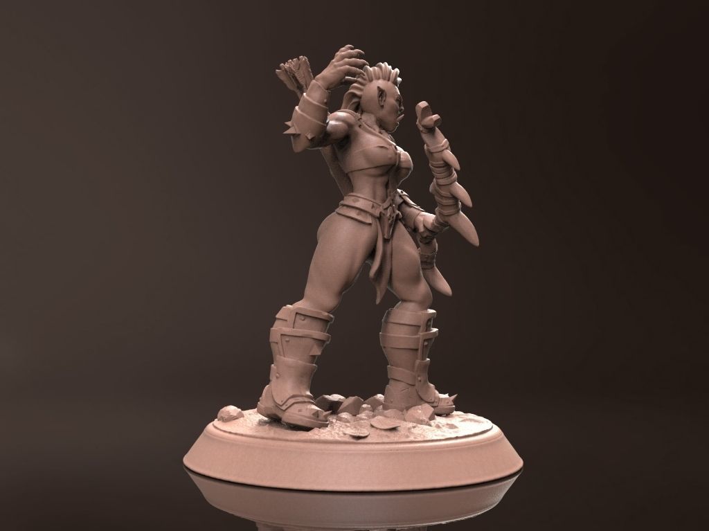 Orc Rakar - Orcs of Valinor - Miniature 3D Print Model 3D print model_4