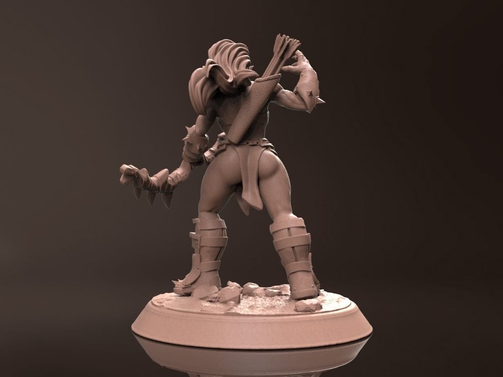 Orc Rakar - Orcs of Valinor - Miniature 3D Print Model 3D print model_7
