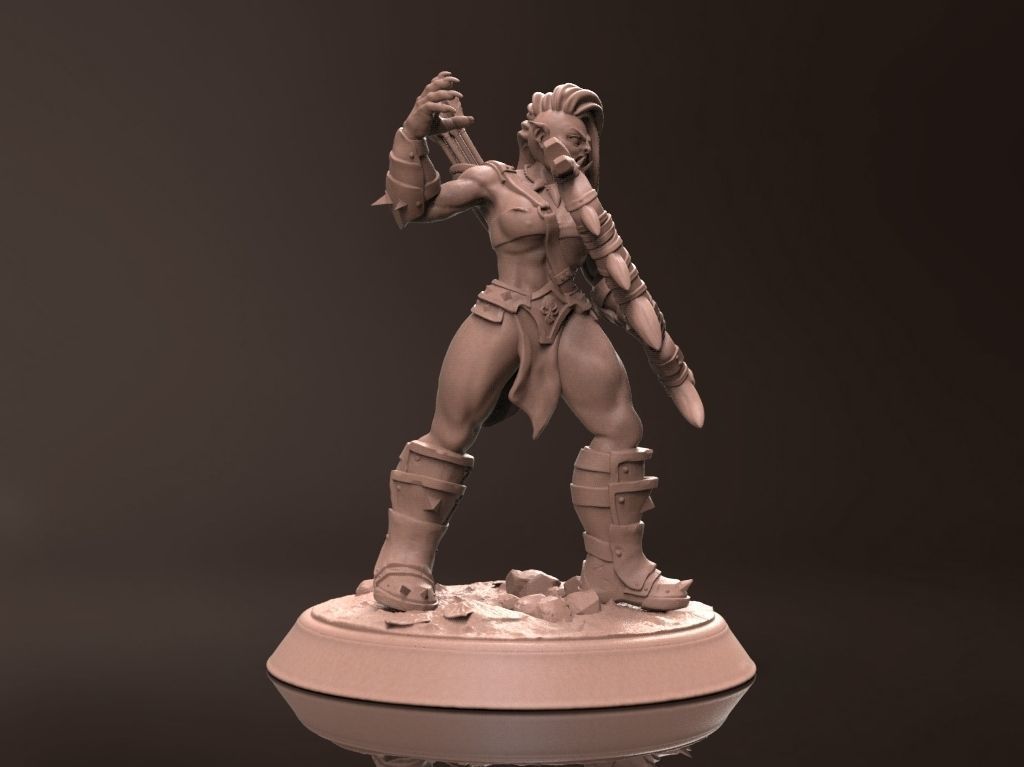 Orc Rakar - Orcs of Valinor - Miniature 3D Print Model 3D print model_3