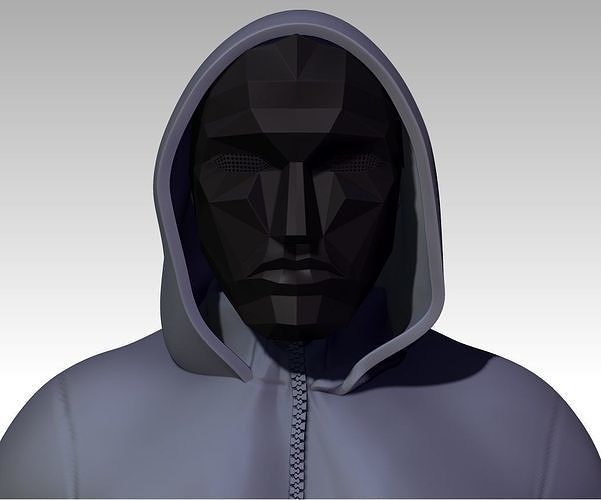LIDER SQUID GAME MASK LIDER  EL LIDER JUEGO DEL CALAMAR MASCARA 3D print model