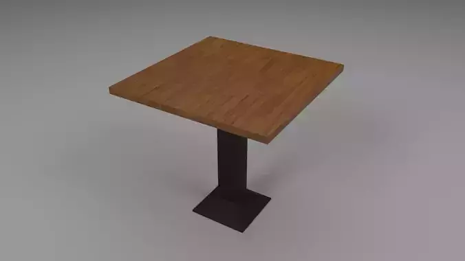 Table wooden with base