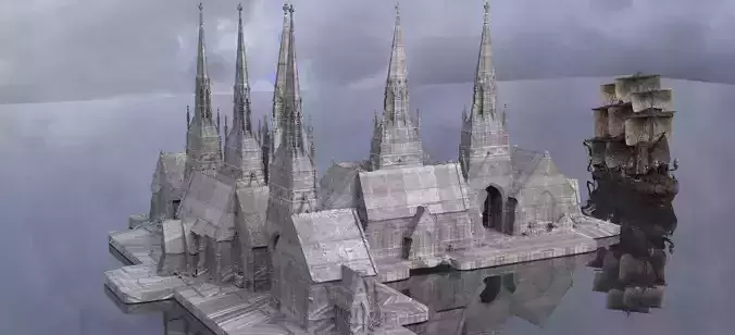 Tortuga Church street 3D