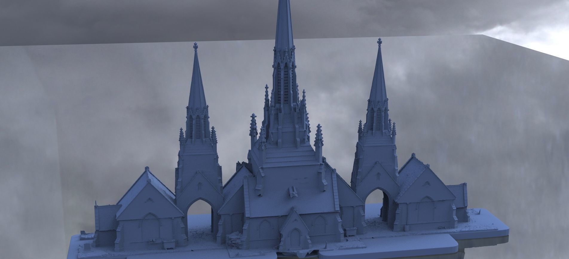 Caribbean Church detail 3D 3D model_2