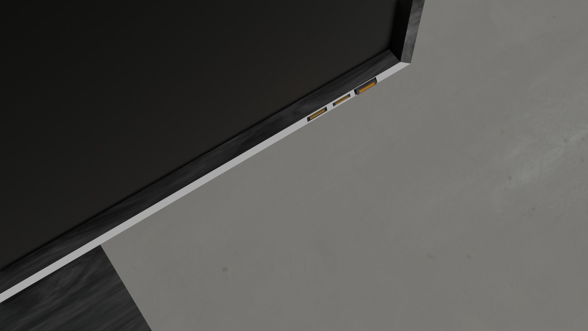 Lowpoly Pc Monitor For Animations 3D model_3