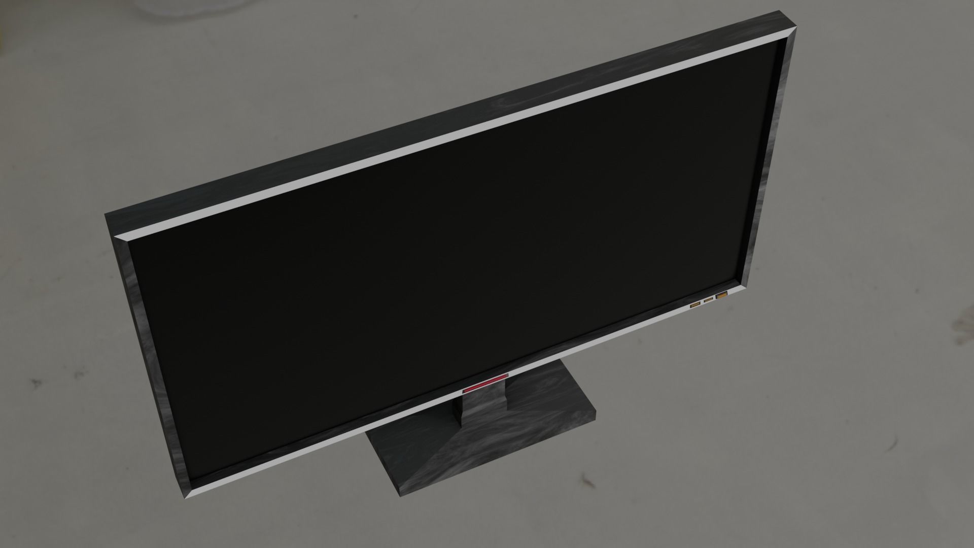 Lowpoly Pc Monitor For Animations 3D model_4