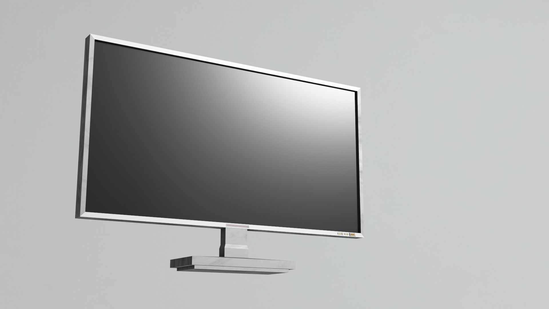Lowpoly Pc Monitor For Animations 3D model_1