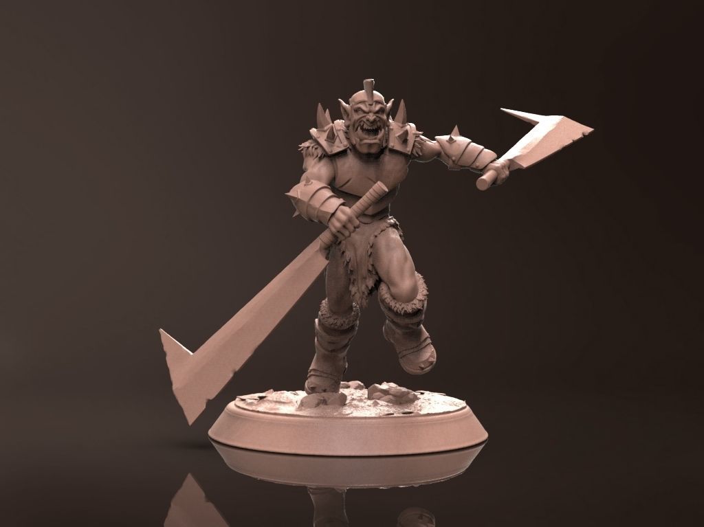 Orc Zodrun - Miniature 3D Print Model 3D print model_8