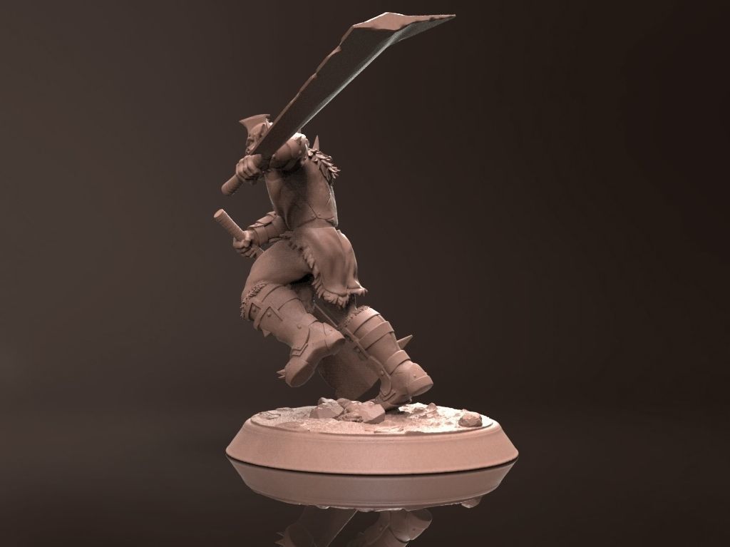 Orc Zodrun - Miniature 3D Print Model 3D print model_2