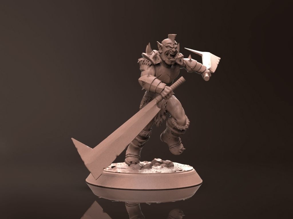 Orc Zodrun - Miniature 3D Print Model 3D print model_3
