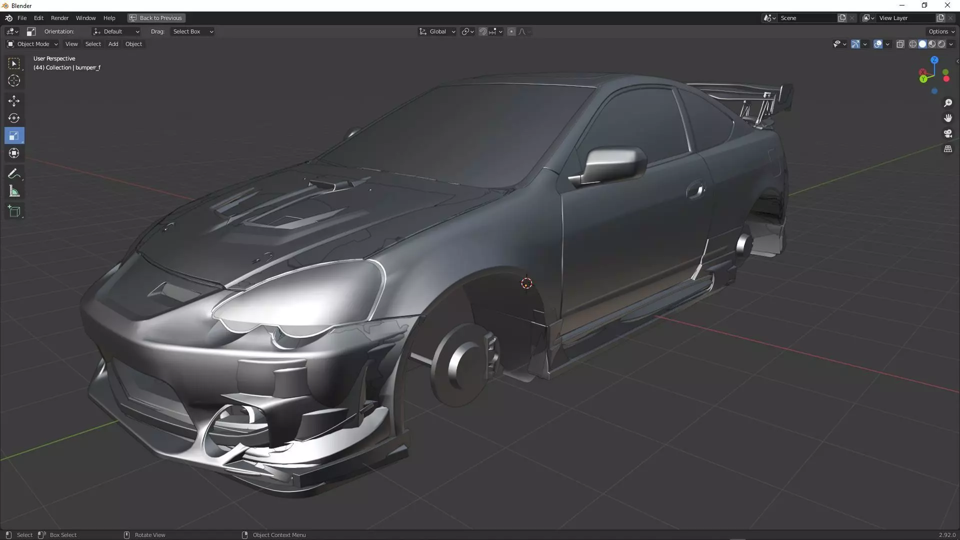 Acura RSX Type - S 2002 3D model_0