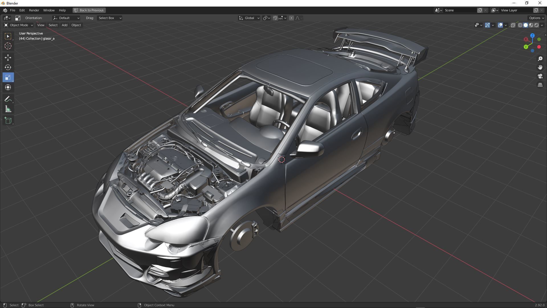 Acura RSX Type - S 2002 3D model_7